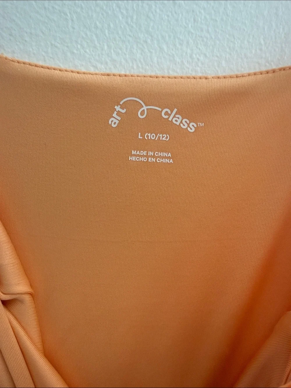 art class Orange Spaghetti-Strap Mini Dress